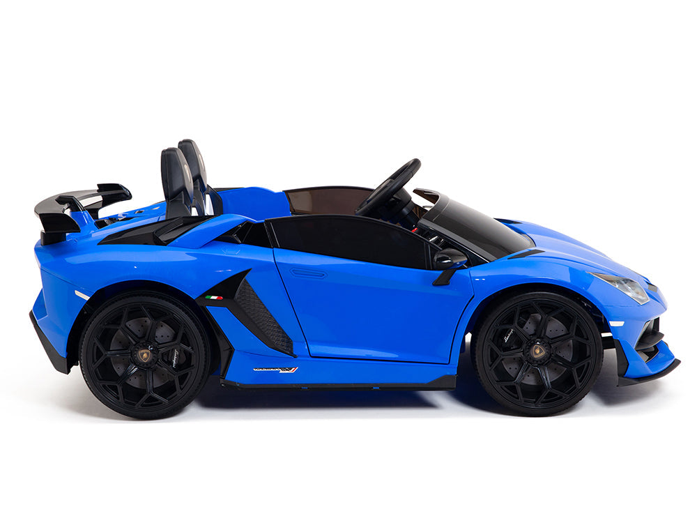 Moderno Kids Lamborghini Aventador SVJ Drift Edition 24V Kids Ride-On Car with R/C Parental Remote | Blue