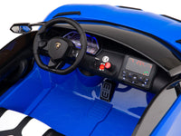 Moderno Kids Lamborghini Aventador SVJ Drift Edition 24V Kids Ride-On Car with R/C Parental Remote | Blue