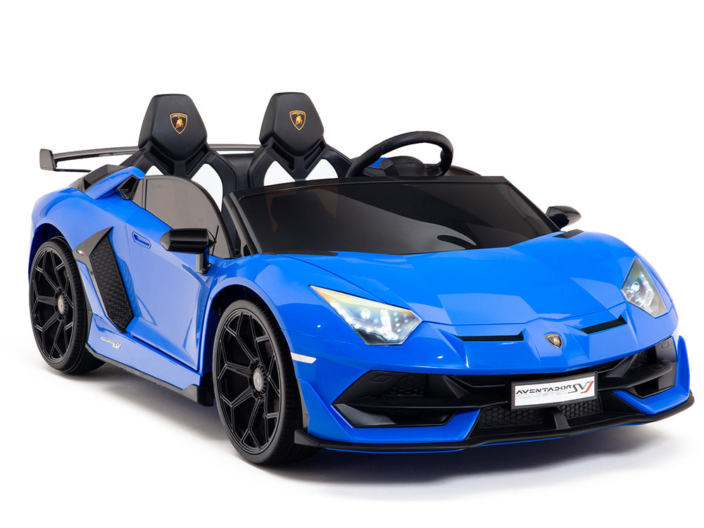 Moderno Kids Lamborghini Aventador SVJ Drift Edition 24V Kids Ride-On Car with R/C Parental Remote | Blue