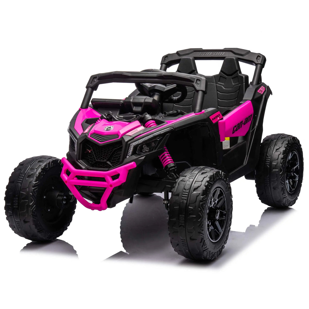 Moderno Kids Can-Am Maverick Custom Edition 24V Kids Ride-On UTV Buggy Car | Deep Pink