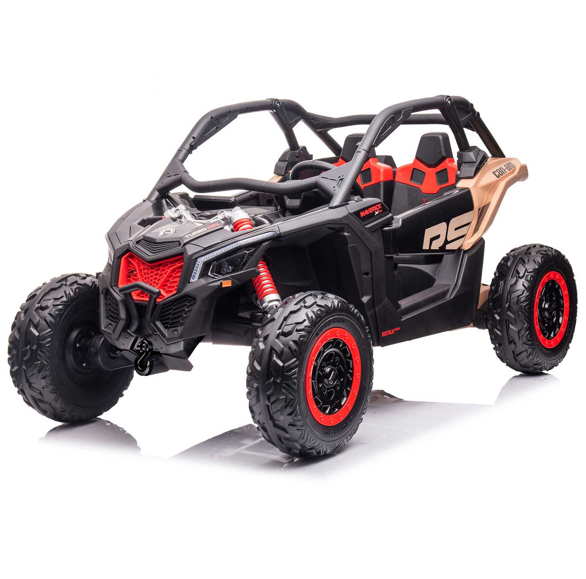 Moderno Kids Can-Am Maverick XL Custom Edition 24V Kids Ride-On UTV Buggy Car | Desert Tan NOSTOCK