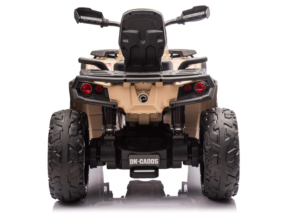 Desert Tan Can-Am Outlander Kids ATV Rear View