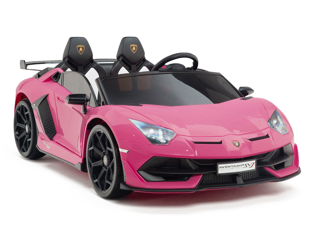 Moderno Kids Lamborghini Aventador SVJ Drift Edition 24V Kids Ride-On Car with R/C Parental Remote | Pink