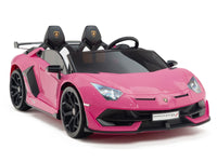 Moderno Kids Lamborghini Aventador SVJ Drift Edition 24V Kids Ride-On Car with R/C Parental Remote | Pink