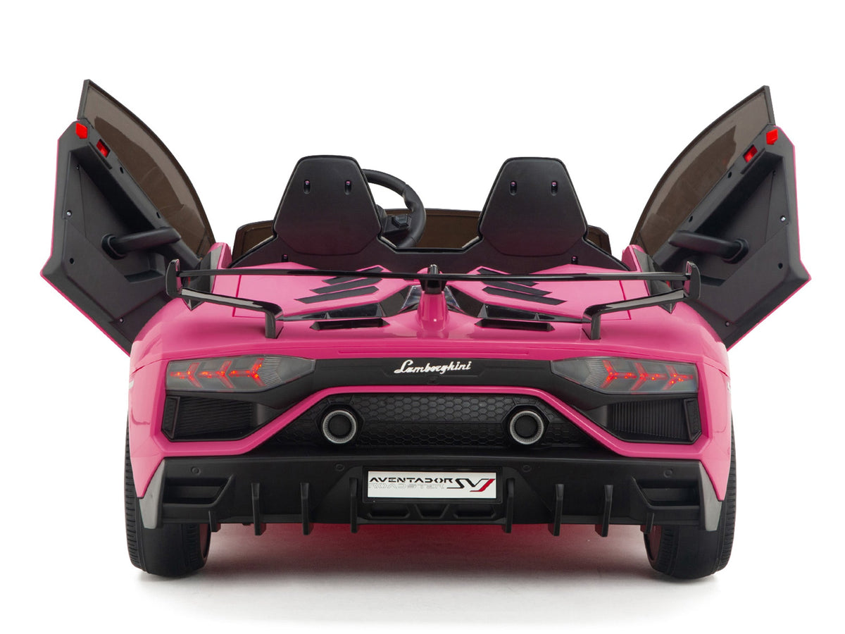 Moderno Kids Lamborghini Aventador SVJ Drift Edition 24V Kids Ride-On Car with R/C Parental Remote | Pink
