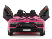 Moderno Kids Lamborghini Aventador SVJ Drift Edition 24V Kids Ride-On Car with R/C Parental Remote | Pink