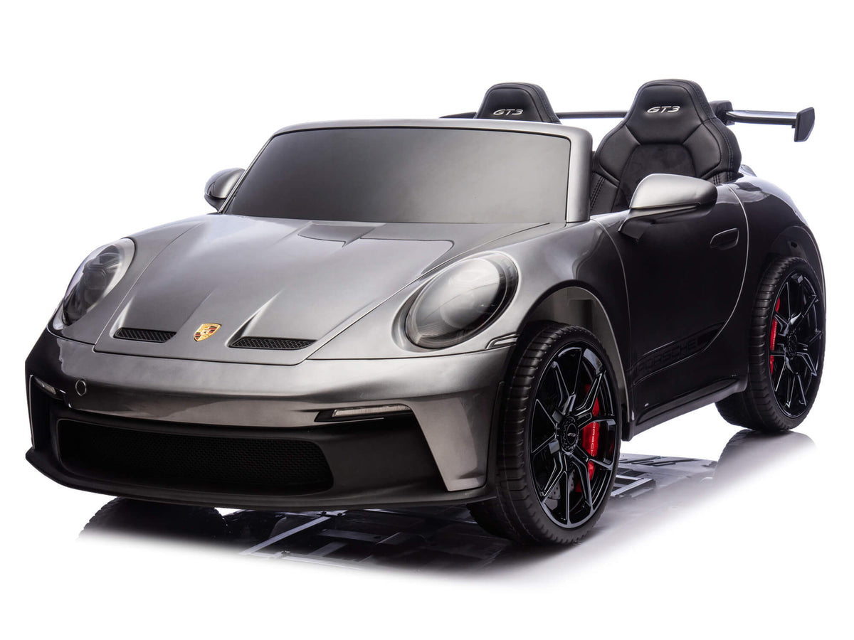 Moderno Kids Porsche 911 GT3 24V Kids 2 (Two) Seater Ride On Car | Gray