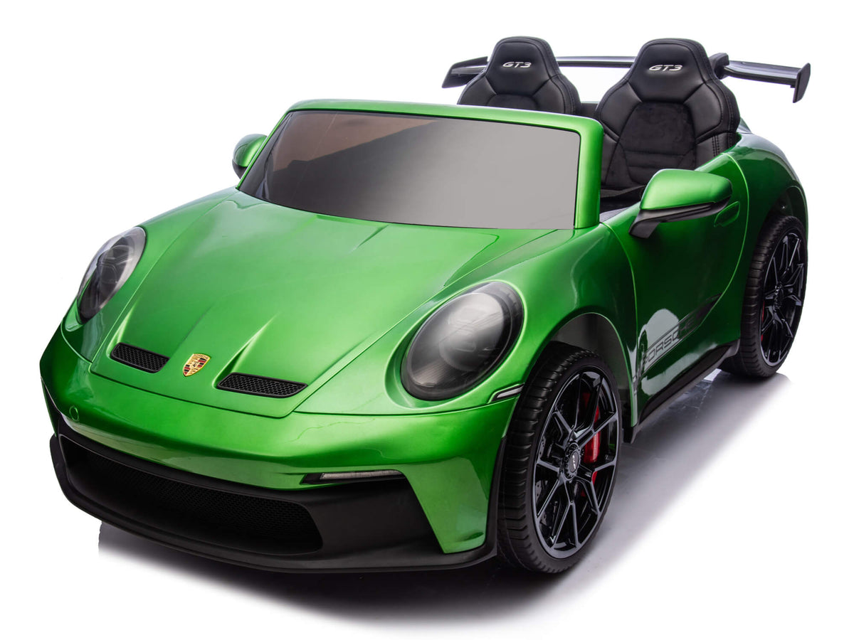 Moderno Kids Porsche 911 GT3 24V Kids 2 (Two) Seater Ride On Car | Green