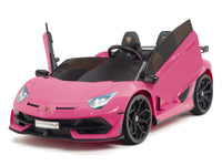 Moderno Kids Lamborghini Aventador SVJ Drift Edition 24V Kids Ride-On Car with R/C Parental Remote | Pink