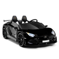 Moderno Kids Lamborghini Aventador SVJ Drift Edition 24V Kids Ride-On Car with R/C Parental Remote | Black