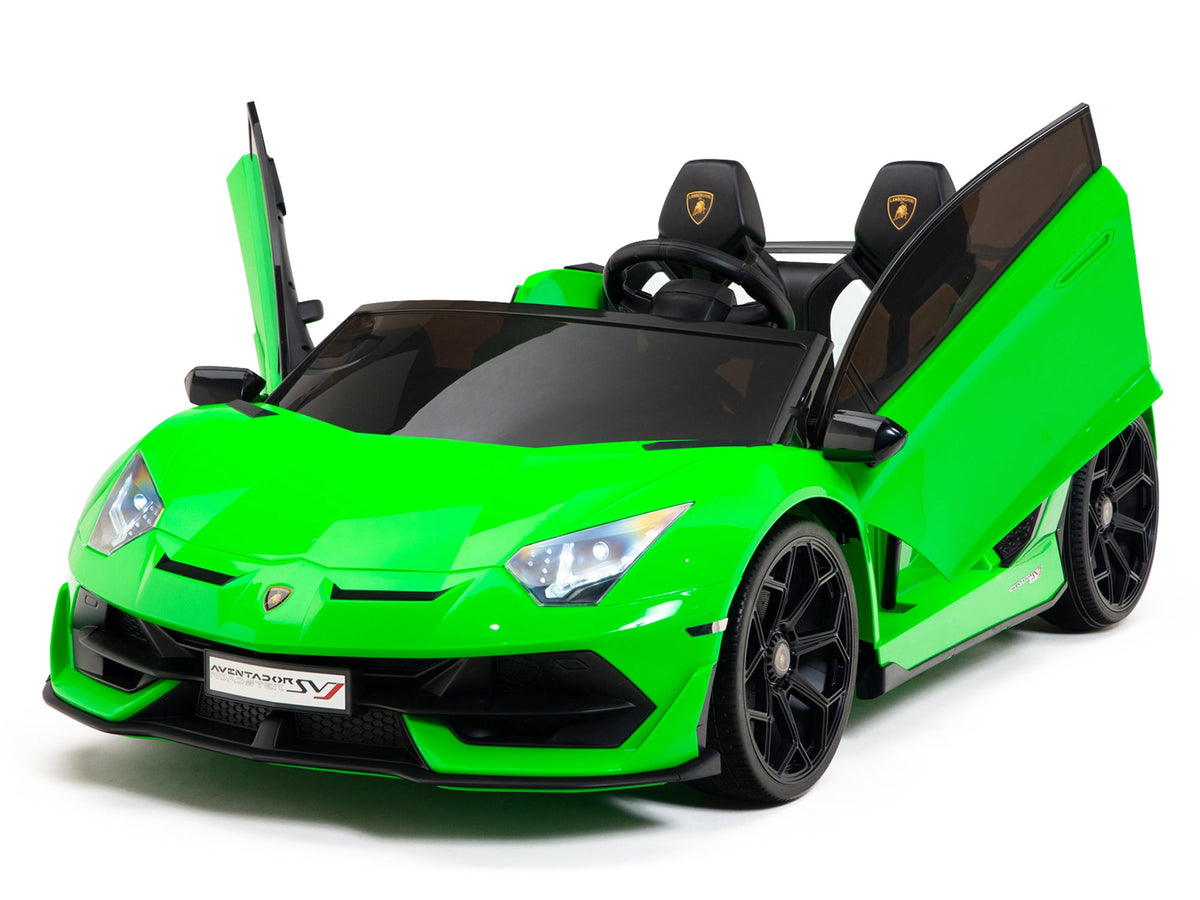 Moderno Kids Lamborghini Aventador SVJ Drift Edition 24V Kids Ride-On Car with R/C Parental Remote | Green