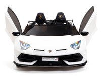 Moderno Kids Lamborghini Aventador SVJ Drift Edition 24V Kids Ride-On Car with R/C Parental Remote | White
