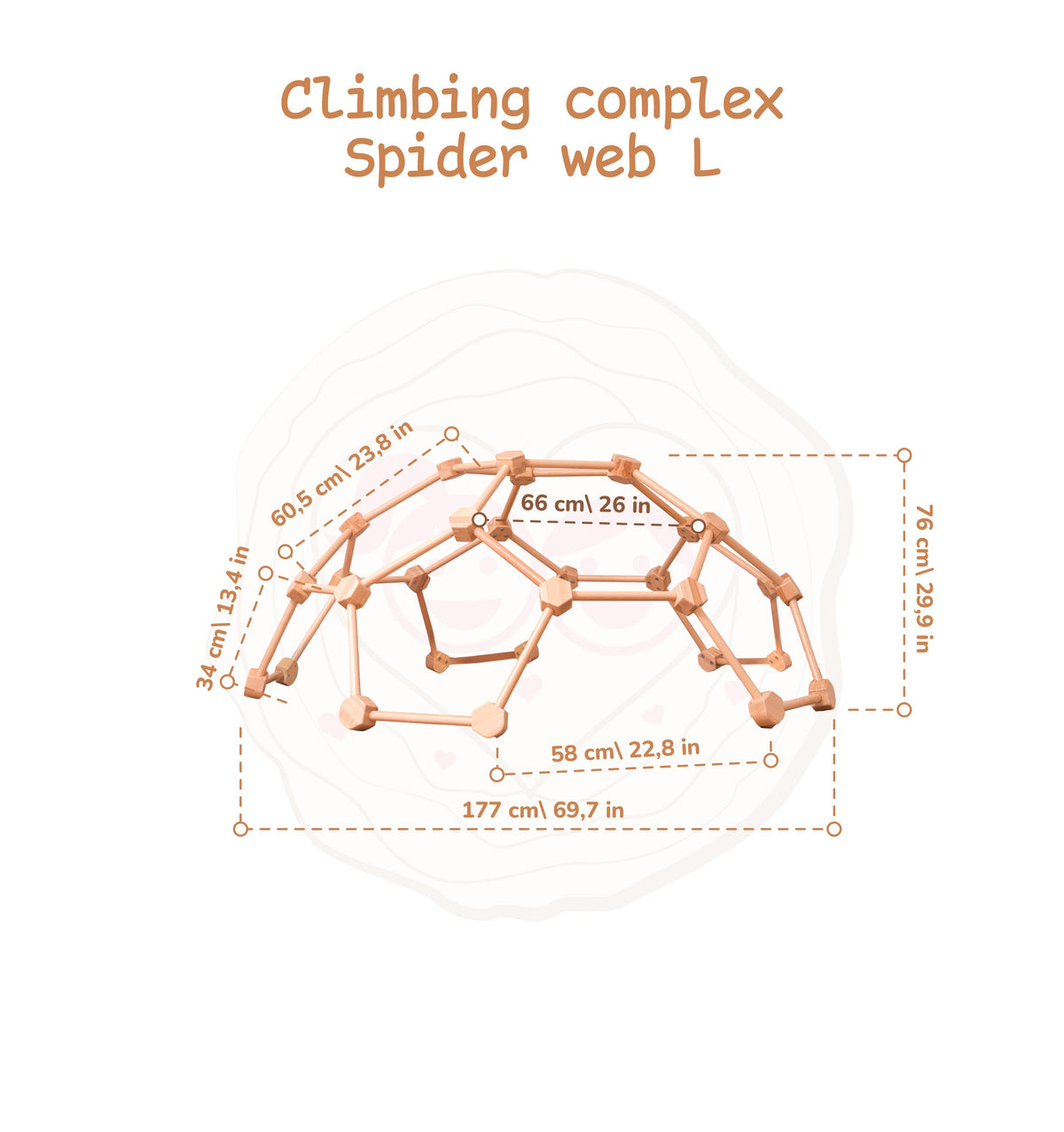 Moderno Kids Kids Wooden Climbing Dome