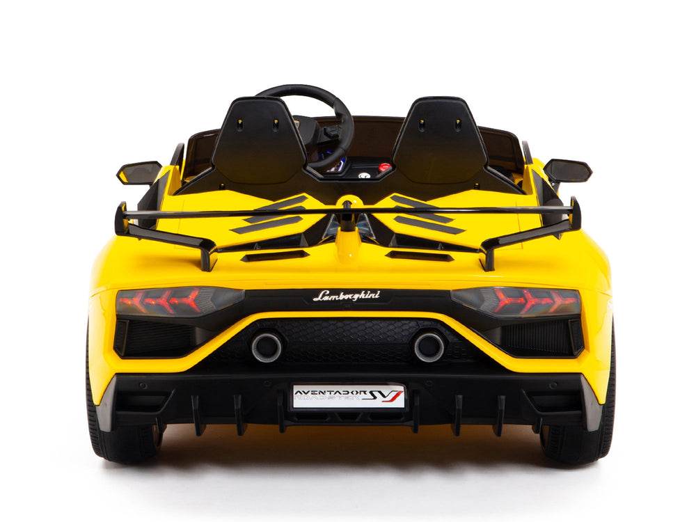 Moderno Kids Lamborghini Aventador SVJ Drift Edition 24V Kids Ride-On Car with R/C Parental Remote | Yellow