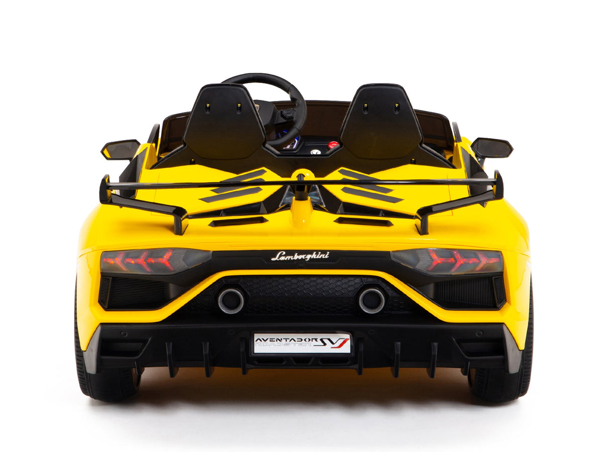 Moderno Kids Lamborghini Aventador SVJ Drift Edition 24V Kids Ride-On Car with R/C Parental Remote | Yellow