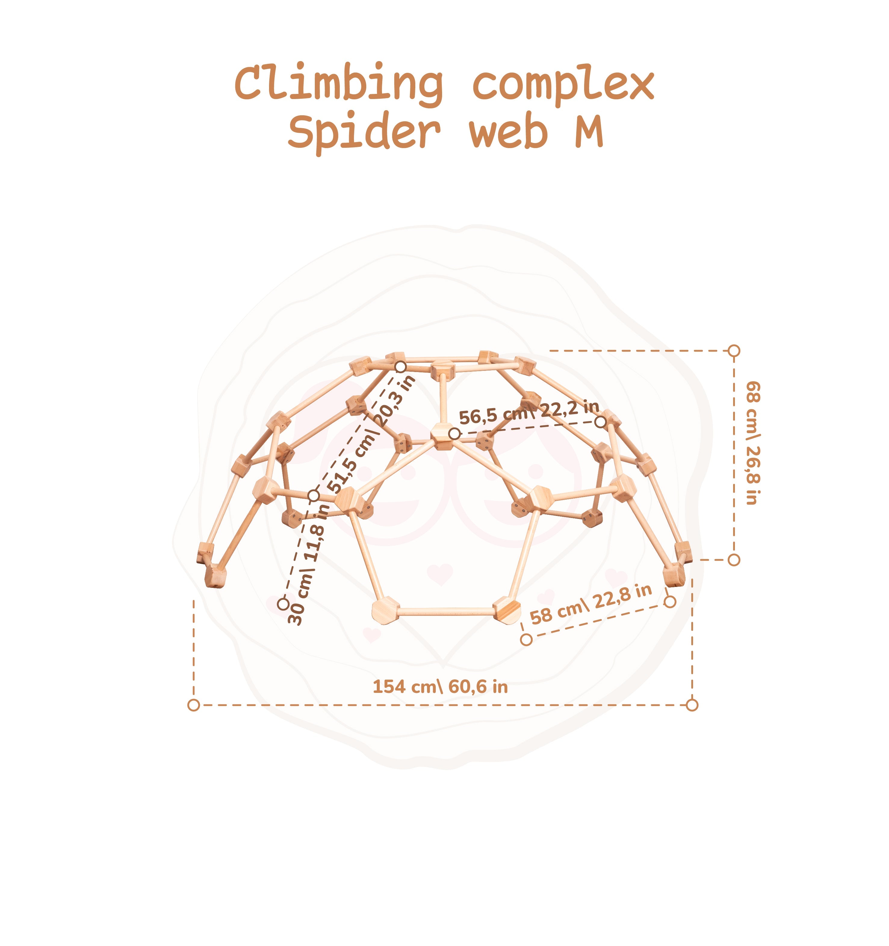 Moderno Kids Kids Wooden Climbing Dome