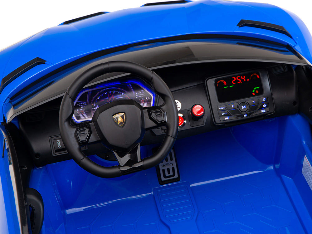 Moderno Kids Lamborghini Aventador SVJ Drift Edition 24V Kids Ride-On Car with R/C Parental Remote | Blue