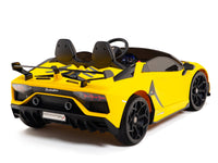Moderno Kids Lamborghini Aventador SVJ Drift Edition 24V Kids Ride-On Car with R/C Parental Remote | Yellow