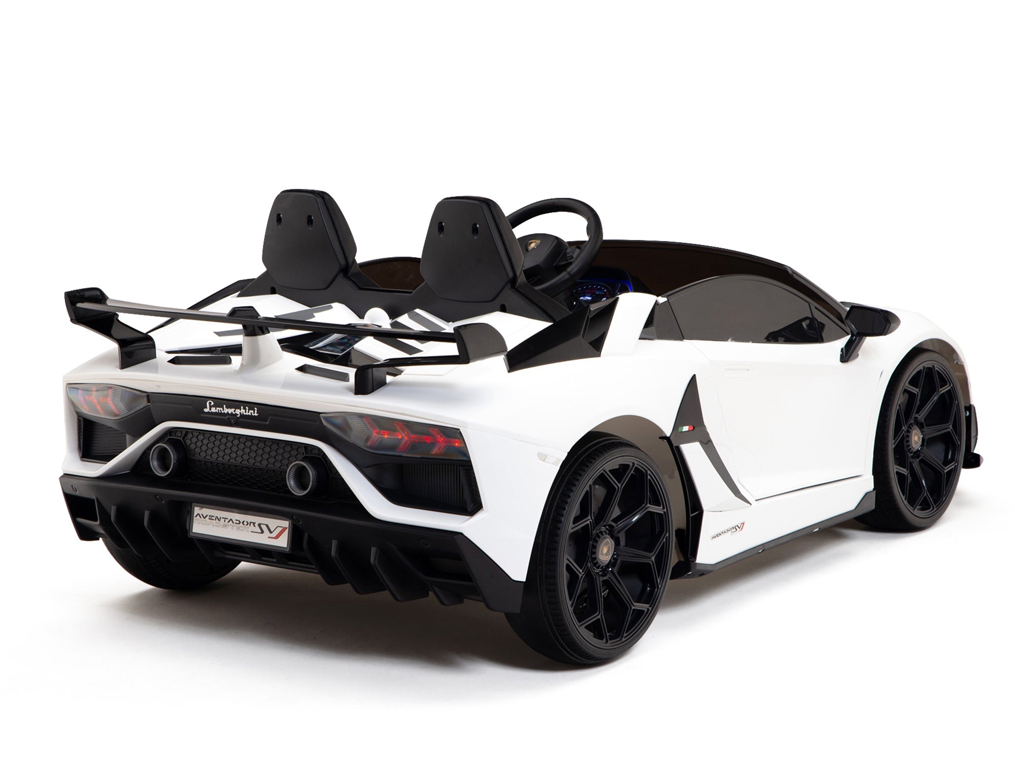 Moderno Kids Lamborghini Aventador SVJ Drift Edition 24V Kids Ride-On Car with R/C Parental Remote | White