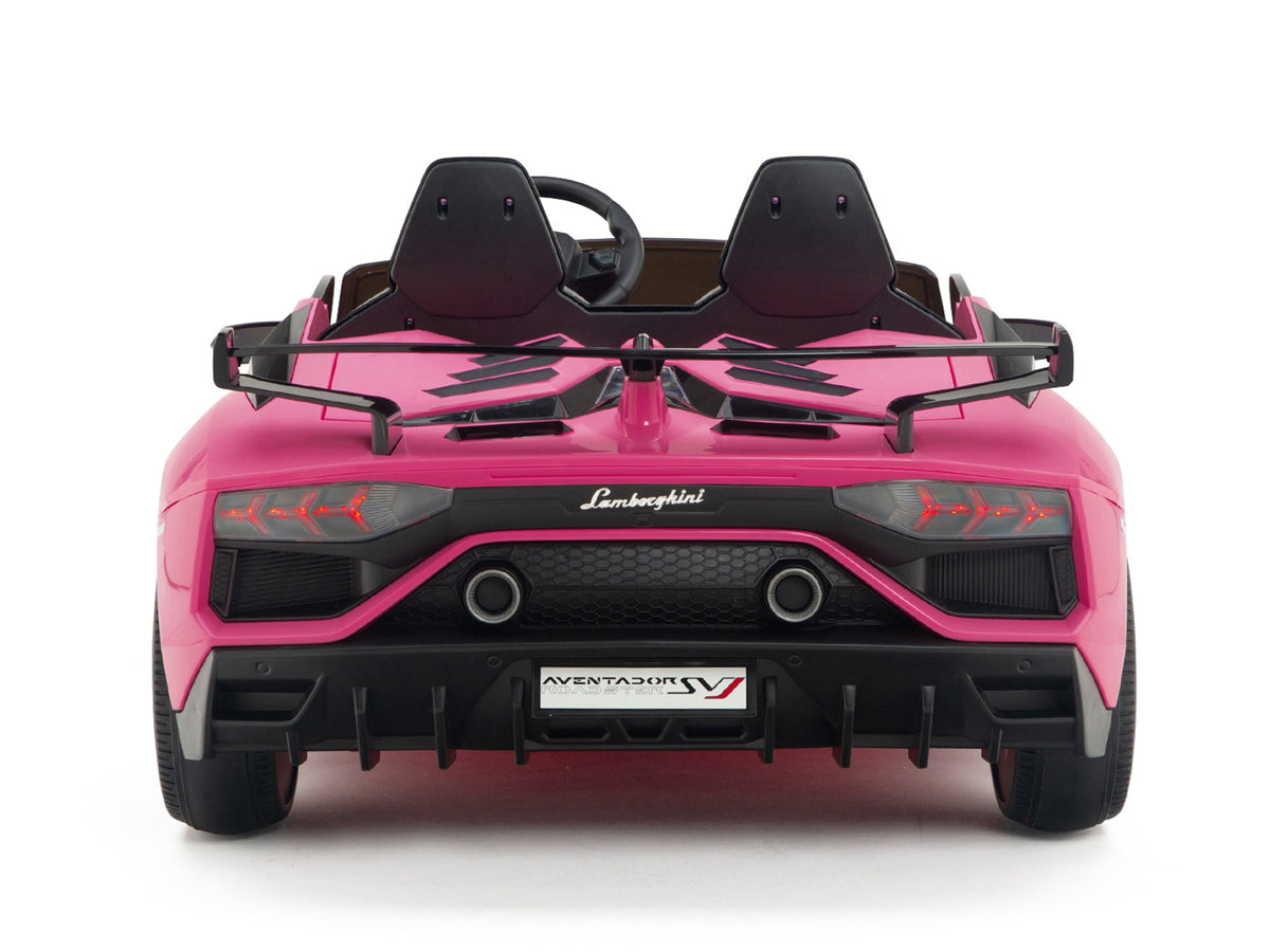 Moderno Kids Lamborghini Aventador SVJ Drift Edition 24V Kids Ride-On Car with R/C Parental Remote | Pink
