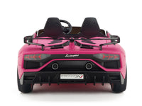 Moderno Kids Lamborghini Aventador SVJ Drift Edition 24V Kids Ride-On Car with R/C Parental Remote | Pink