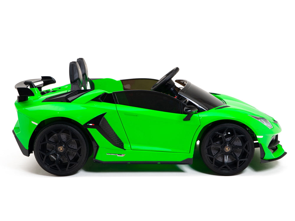 Moderno Kids Lamborghini Aventador SVJ Drift Edition 24V Kids Ride-On Car with R/C Parental Remote | Green