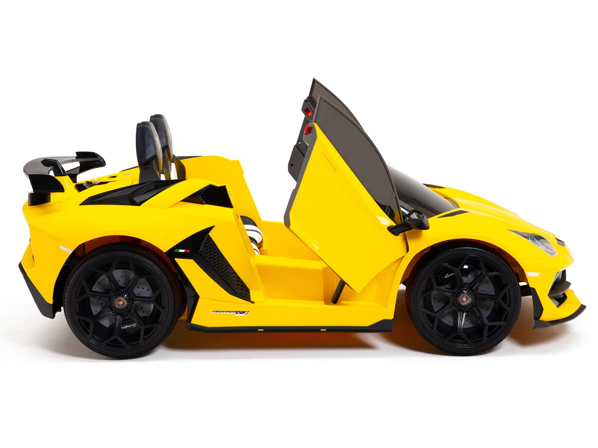 Moderno Kids Lamborghini Aventador SVJ Drift Edition 24V Kids Ride-On Car with R/C Parental Remote | Yellow