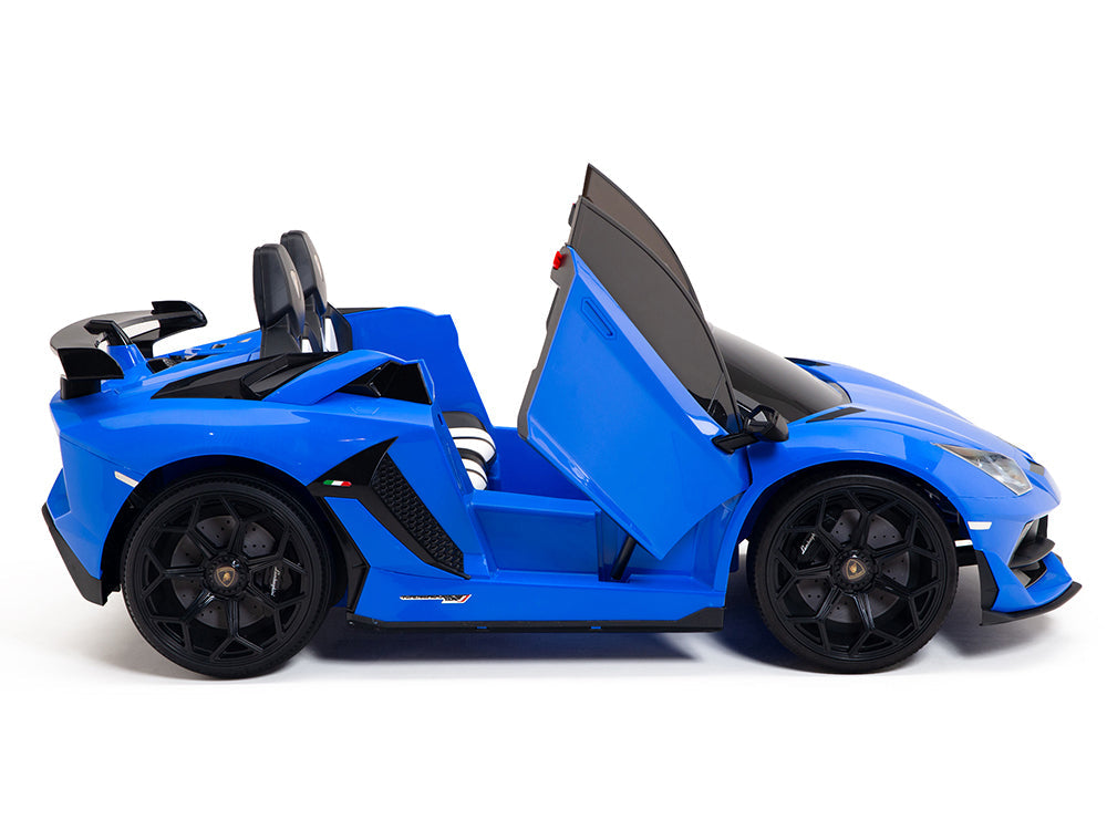 Moderno Kids Lamborghini Aventador SVJ Drift Edition 24V Kids Ride-On Car with R/C Parental Remote | Blue
