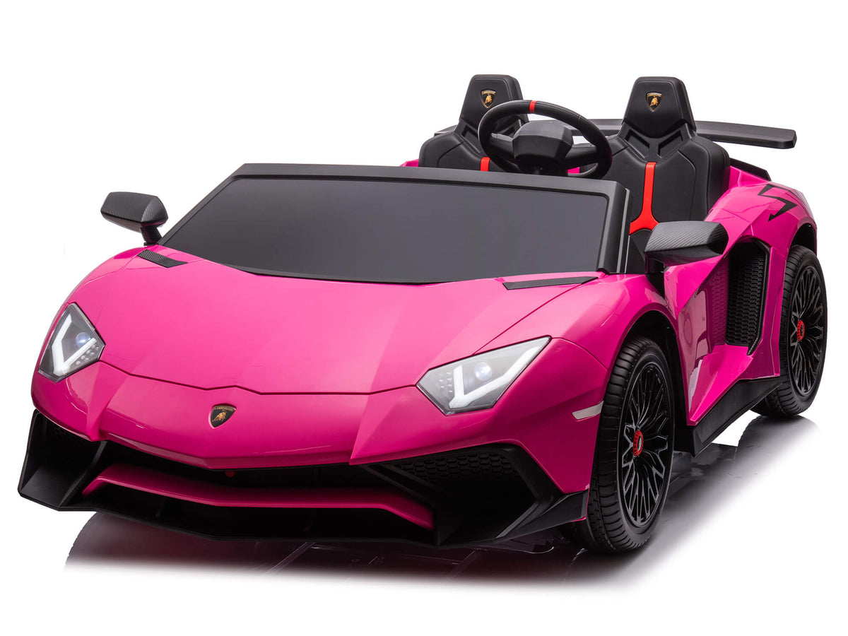 Moderno Kids Lamborghini Aventador XXL 24V Big Kids Ride-On Car | Pink