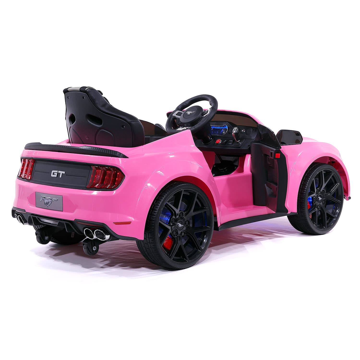 Moderno Kids Ford Mustang GT Custom Edition 24V Kids Ride-On Car with R/C Parental Remote | Pink