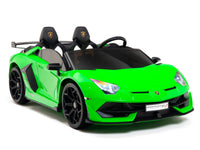 Moderno Kids Lamborghini Aventador SVJ Drift Edition 24V Kids Ride-On Car with R/C Parental Remote | Green