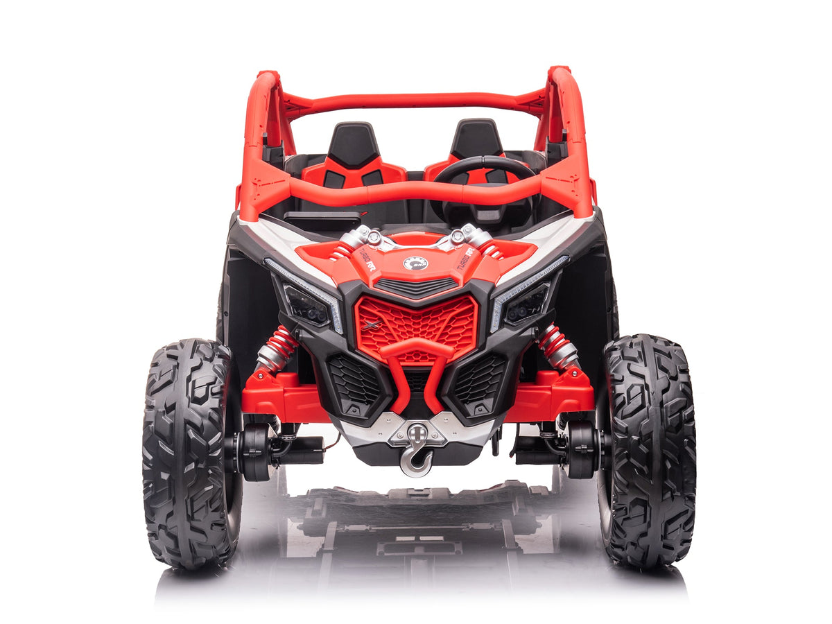Moderno Kids Can-Am Maverick XL Custom Edition 24V Kids Ride-On UTV Buggy Car | Red