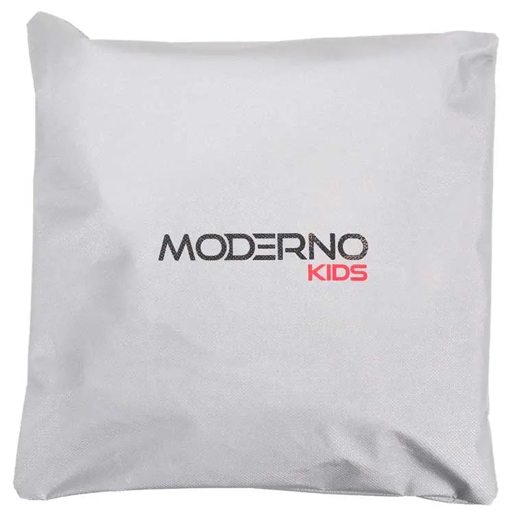 Ride-On Toy Cover Packed in Its Moderno Kids Zip Storage Pouch