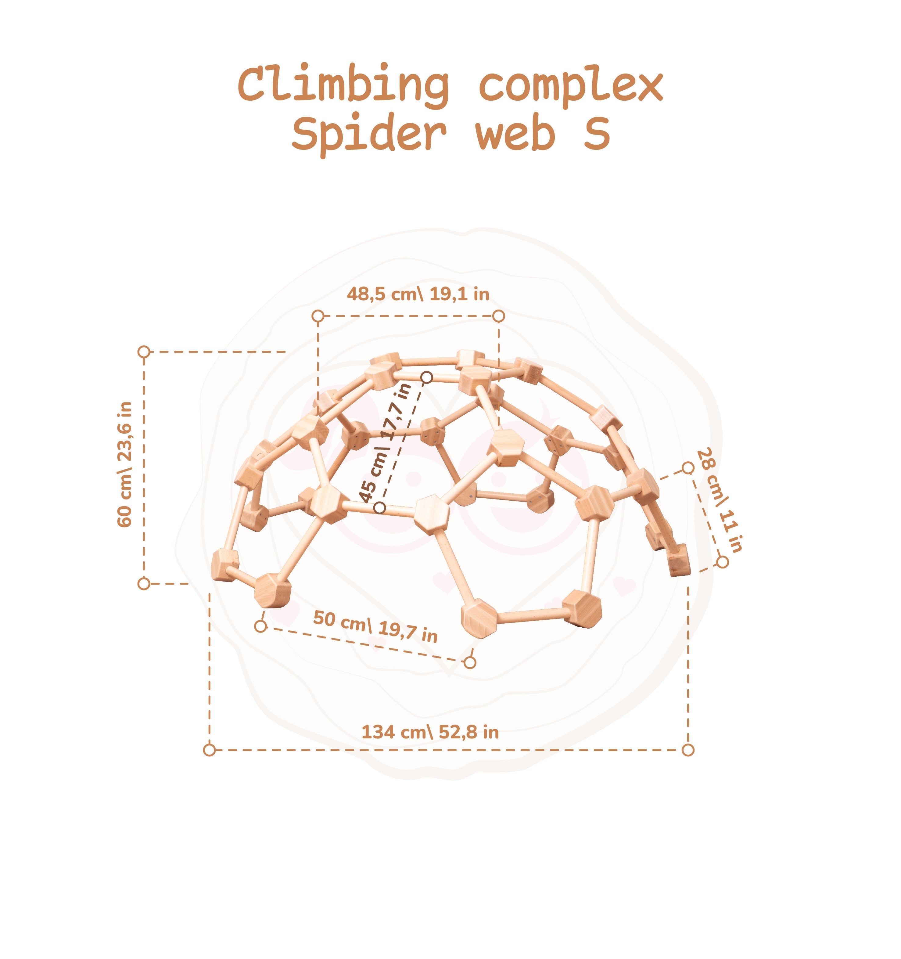 Moderno Kids Kids Wooden Climbing Dome