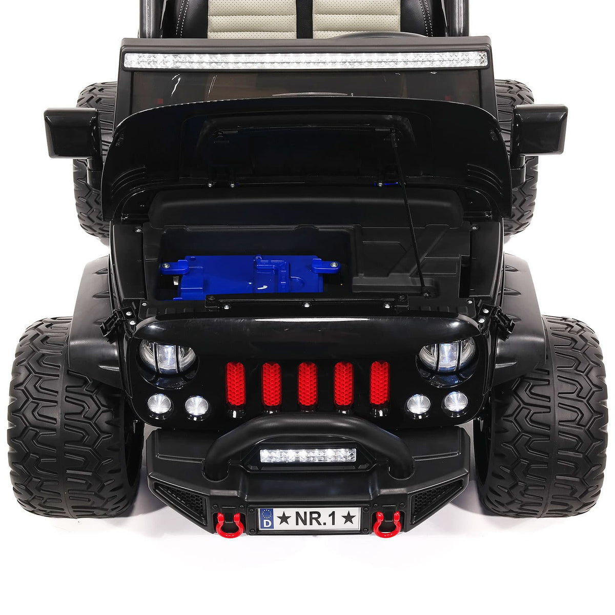 Moderno Kids Trail Explorer 24V Kids Ride-On Car Truck with R/C Parental Remote | Spider Blue