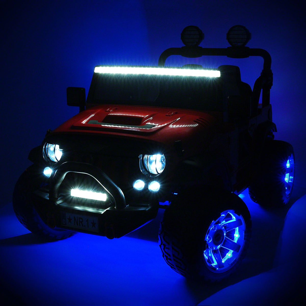 Moderno Kids Trail Explorer 24V Kids Ride-On Car Truck with R/C Parental Remote | Spider Blue