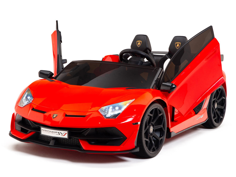 Moderno Kids Lamborghini Aventador SVJ Drift Edition 24V Kids Ride-On Car with R/C Parental Remote | Red