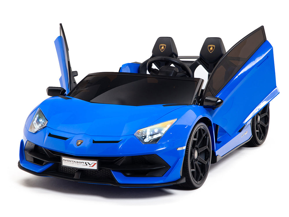 Moderno Kids Lamborghini Aventador SVJ Drift Edition 24V Kids Ride-On Car with R/C Parental Remote | Blue
