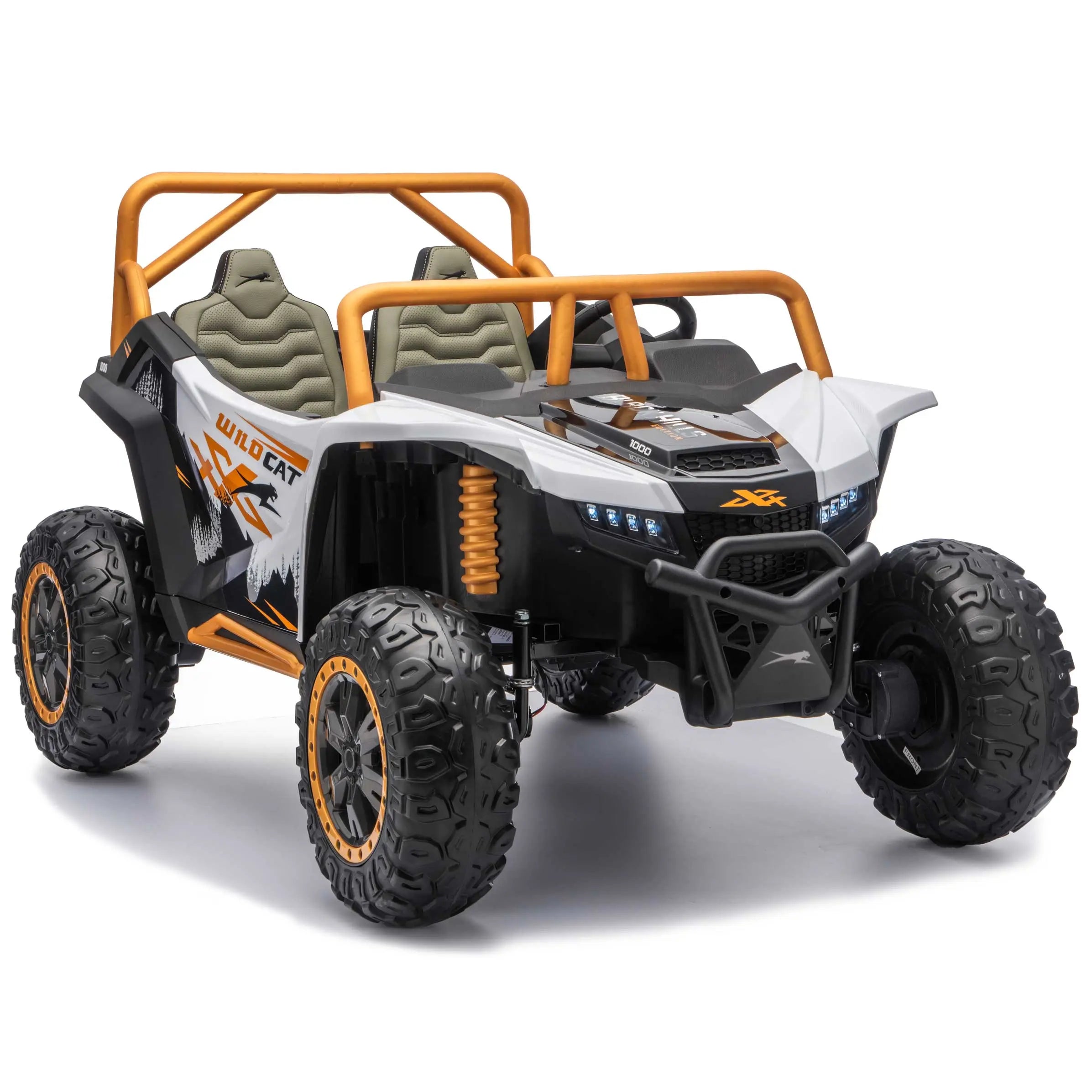 Moderno Kids Arctic Cat XL 24V 4WD Kids Ride-On UTV with R/C Parental Remote | White