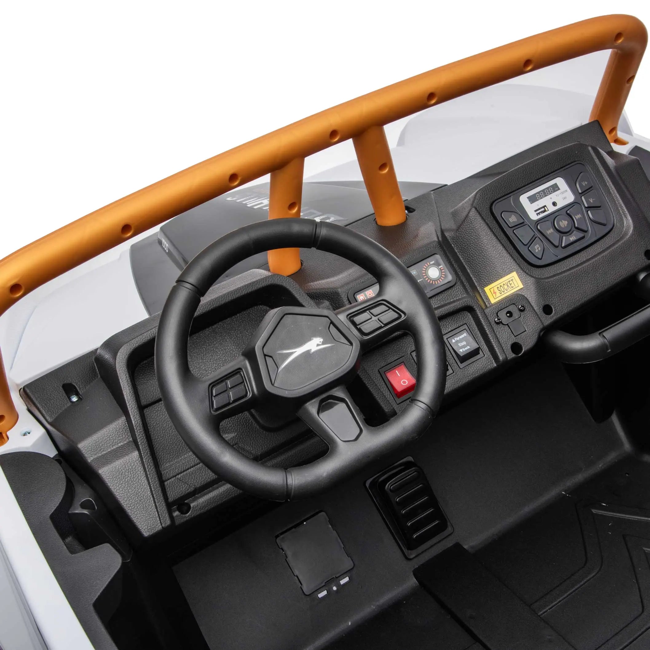 Moderno Kids Arctic Cat XL 24V 4WD Kids Ride-On UTV with R/C Parental Remote | White