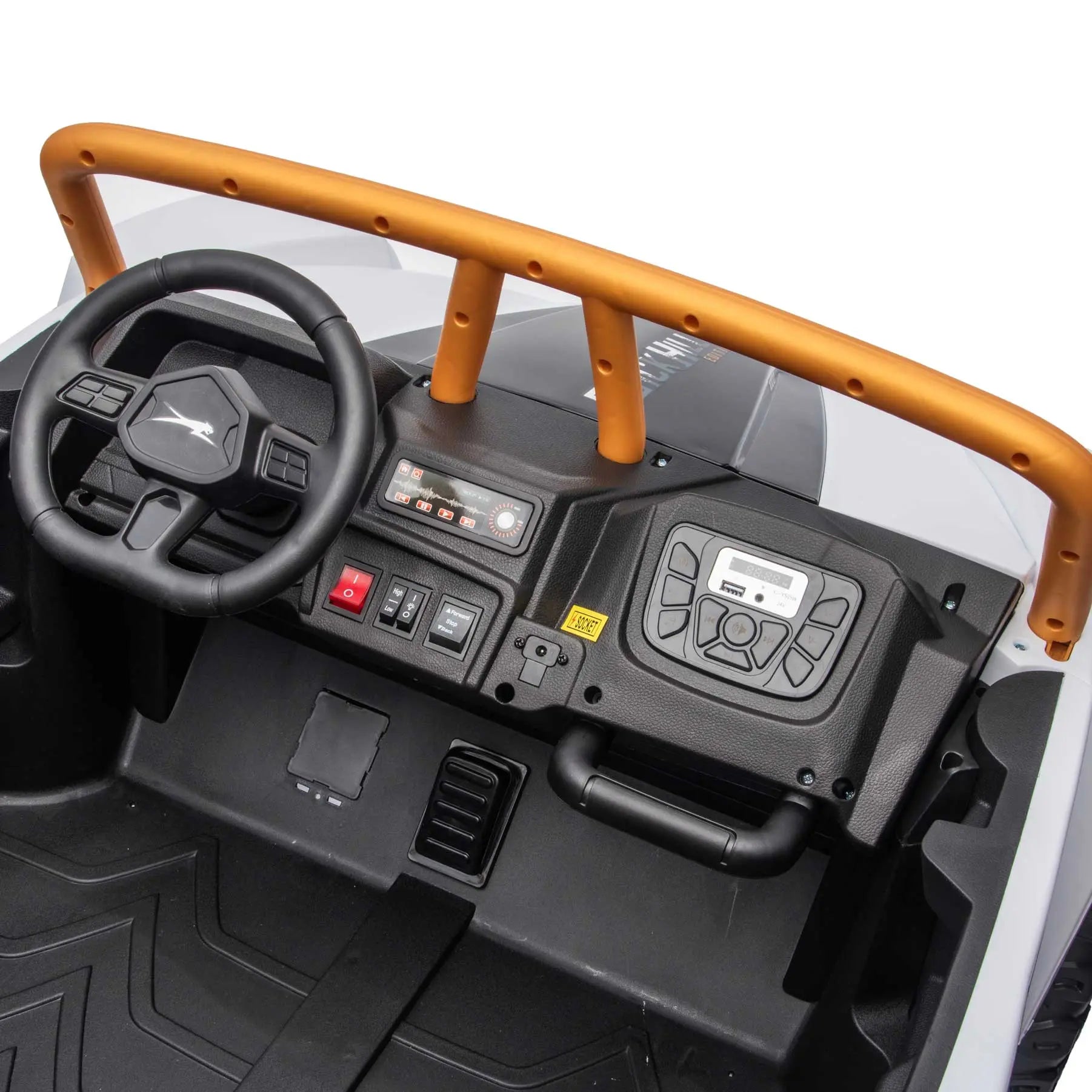 Moderno Kids Arctic Cat XL 24V 4WD Kids Ride-On UTV with R/C Parental Remote | White