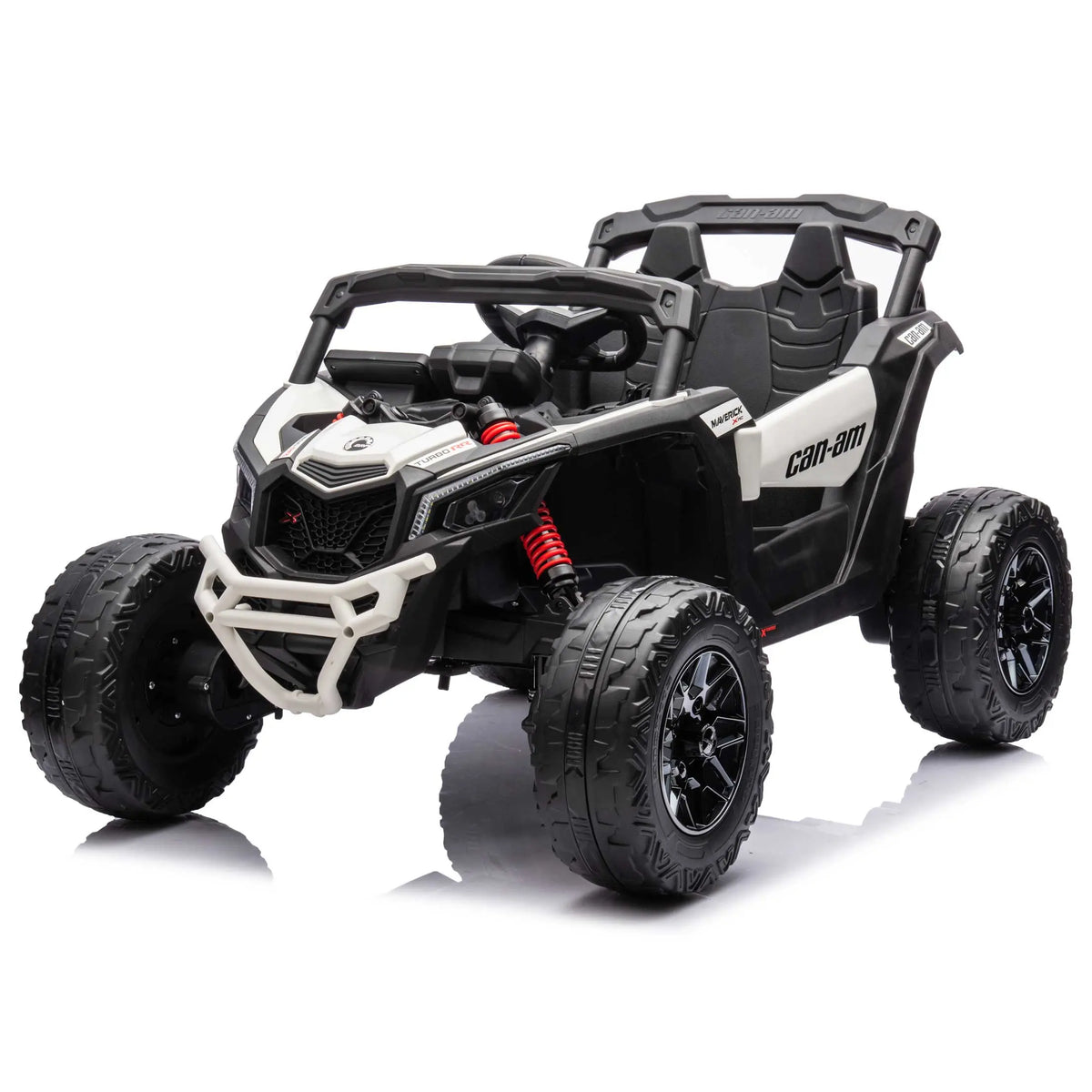 Moderno Kids Can-Am Maverick Custom Edition 24V Kids Ride-On UTV Buggy Car | White