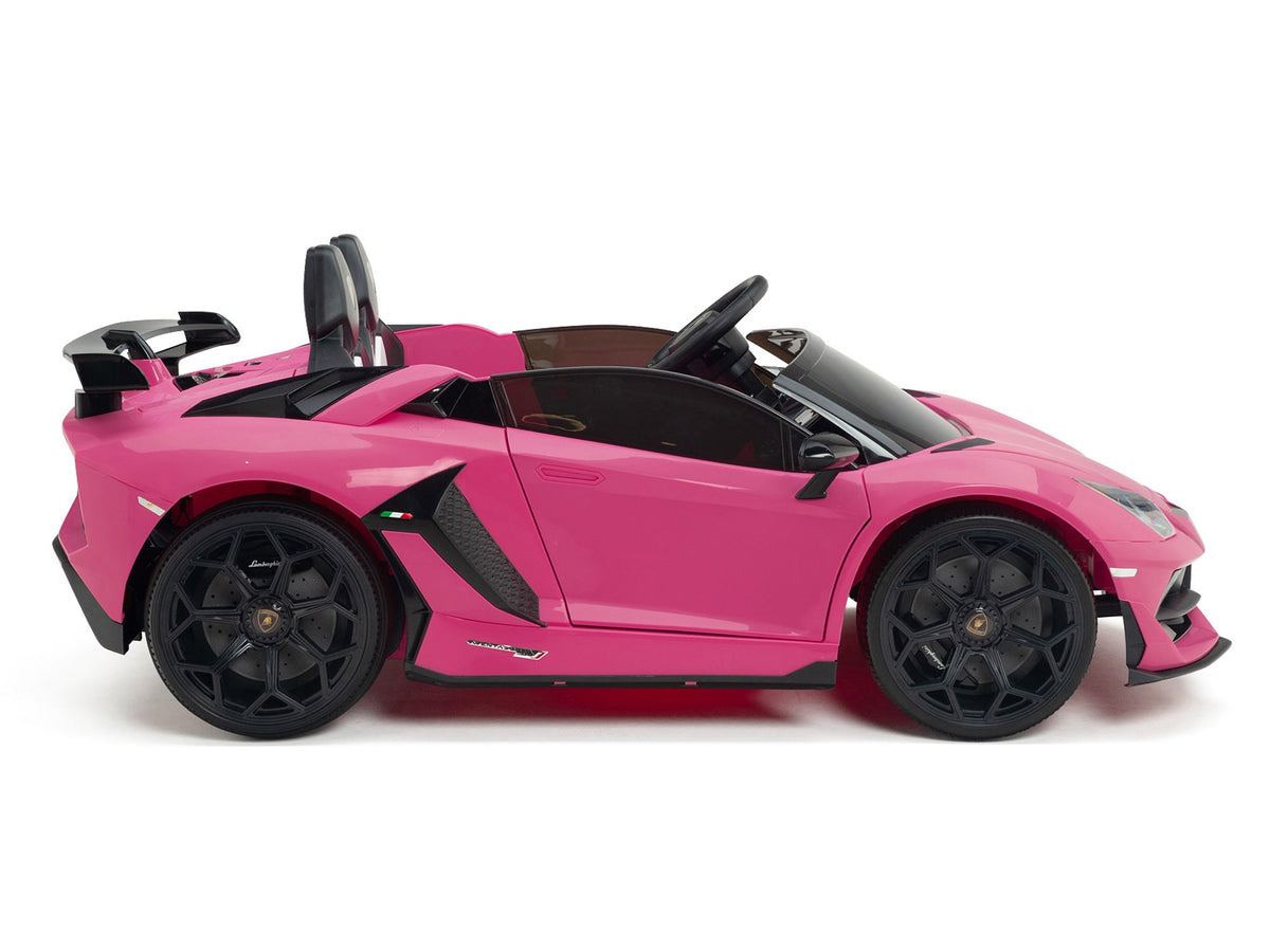 Moderno Kids Lamborghini Aventador SVJ Drift Edition 24V Kids Ride-On Car with R/C Parental Remote | Pink