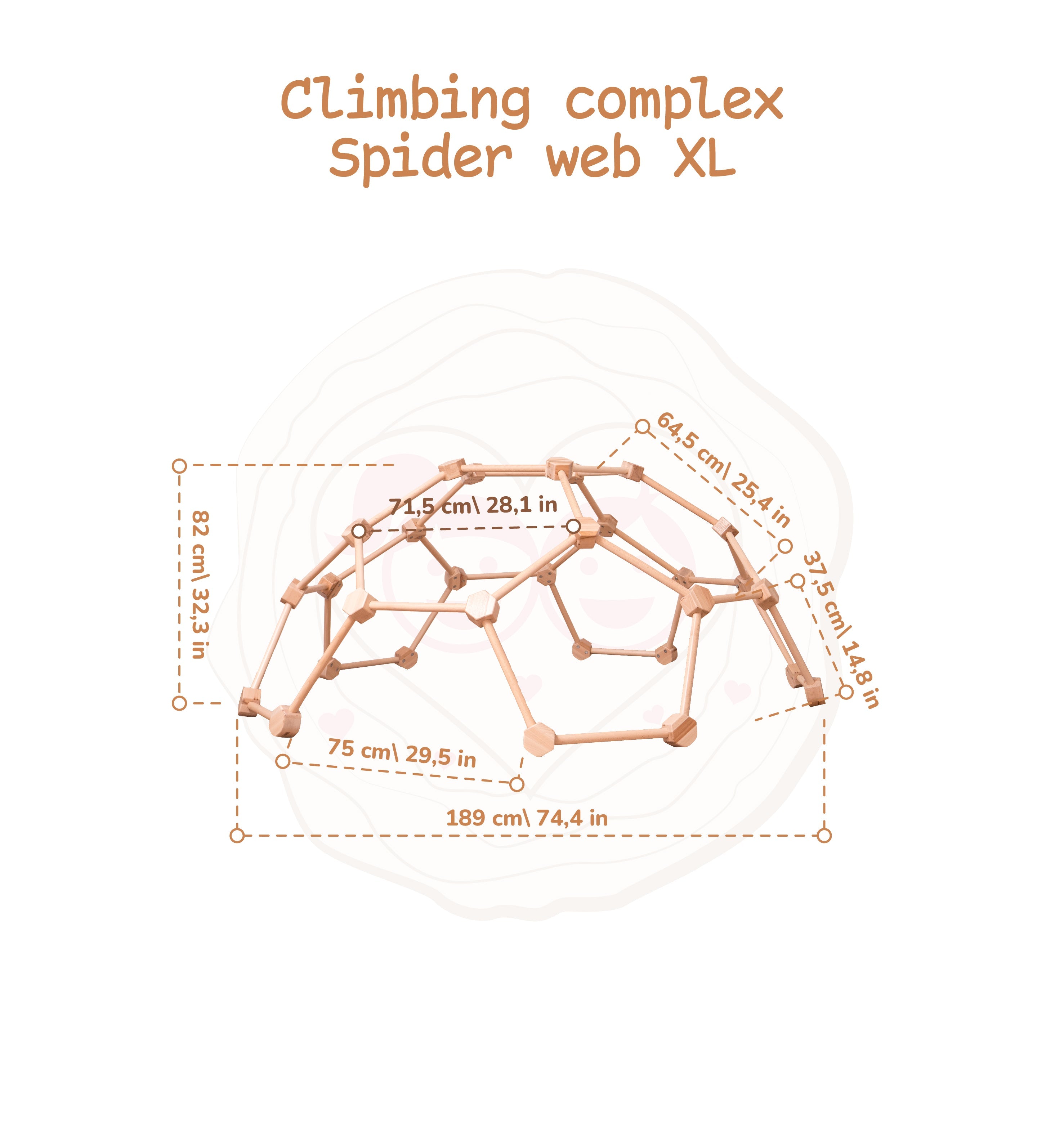 Kids Wooden Climbing Dome