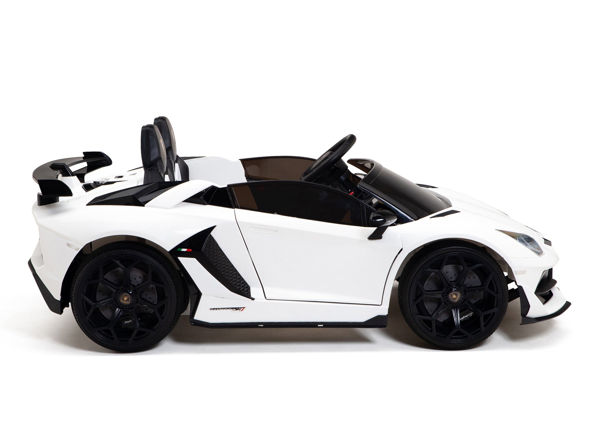 Moderno Kids Lamborghini Aventador SVJ Drift Edition 24V Kids Ride-On Car with R/C Parental Remote | White