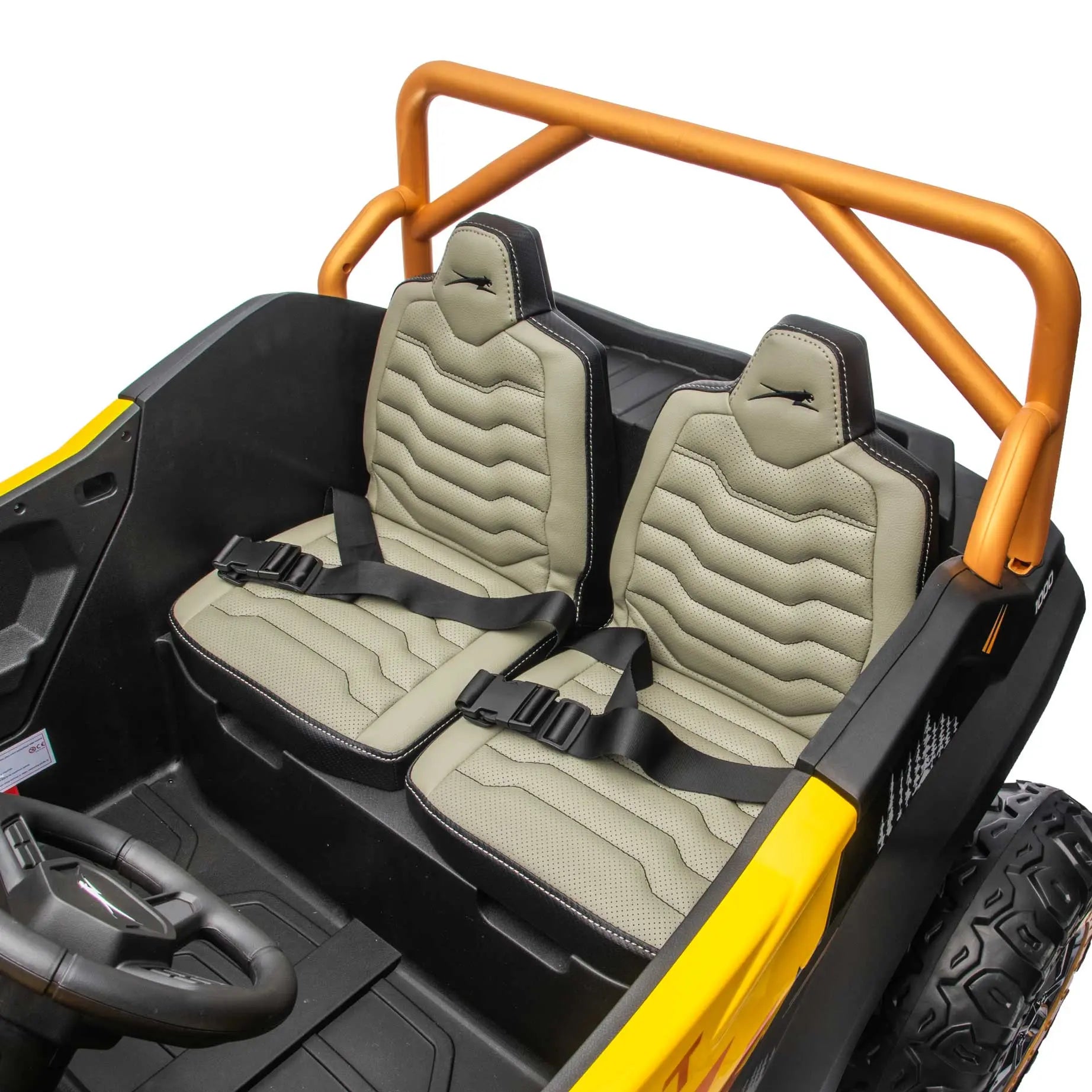 Moderno Kids Arctic Cat XL 24V 4WD Kids Ride-On UTV with R/C Parental Remote | Yellow