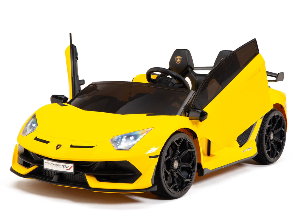 Moderno Kids Lamborghini Aventador SVJ Drift Edition 24V Kids Ride-On Car with R/C Parental Remote | Yellow