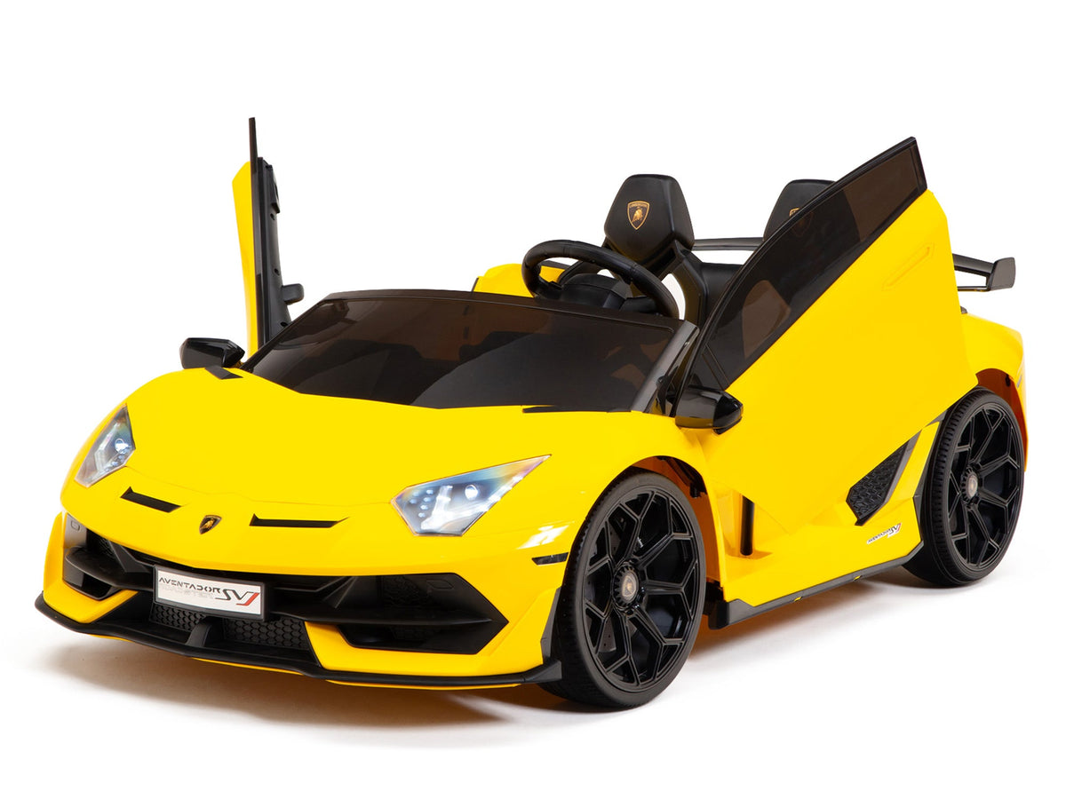Moderno Kids Lamborghini Aventador SVJ Drift Edition 24V Kids Ride-On Car with R/C Parental Remote | Yellow