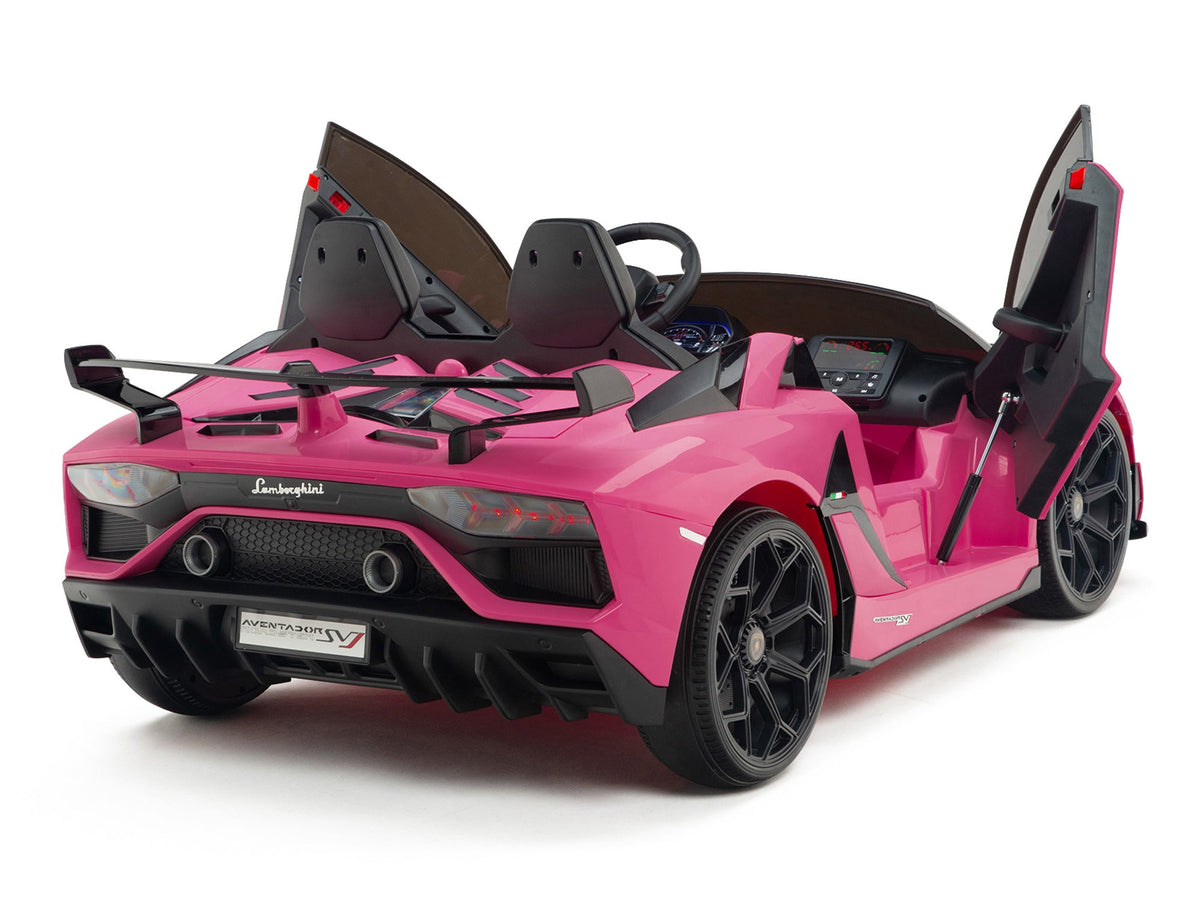 Moderno Kids Lamborghini Aventador SVJ Drift Edition 24V Kids Ride-On Car with R/C Parental Remote | Pink