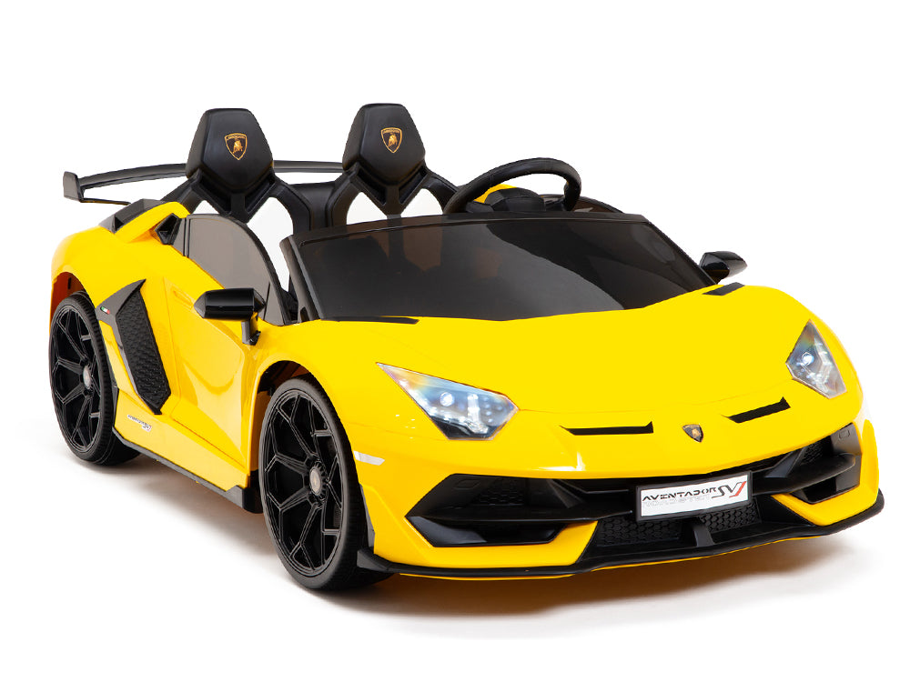 Moderno Kids Lamborghini Aventador SVJ Drift Edition 24V Kids Ride-On Car with R/C Parental Remote | Yellow